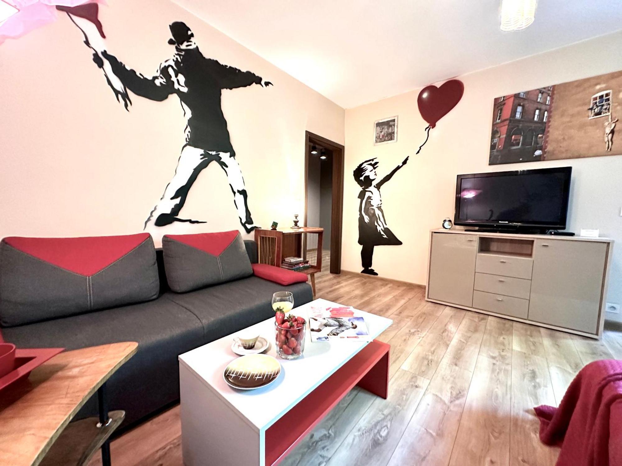 "Banksy" Art Apartment Warsaw Exterior photo